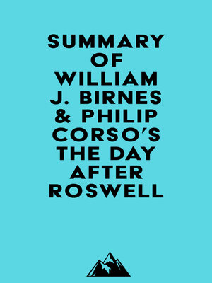 cover image of Summary of William J. Birnes & Philip Corso's the Day After Roswell
